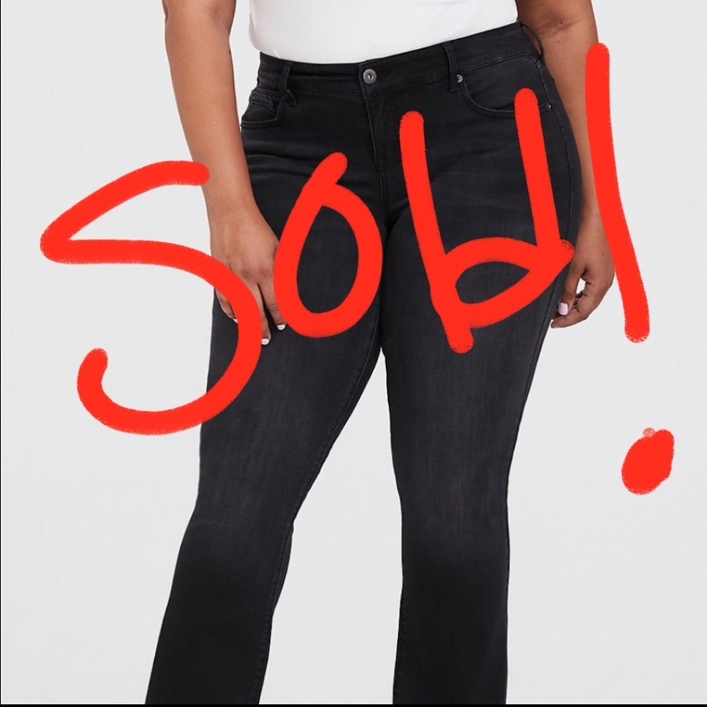 Torrid slim boot jeans vintage black sz 16R - Picture 1 of 5